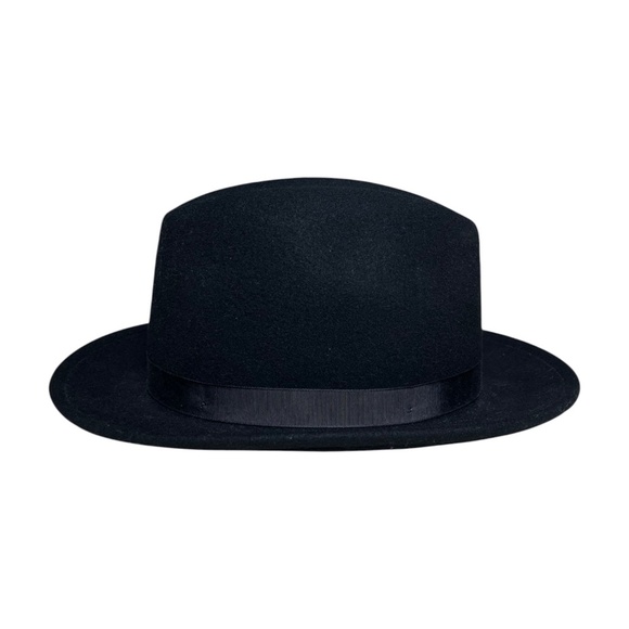 THE FLAMEKEEPERS HAT CLUB Torch MB Black Fedora Wool Felt HARLEM NEW YORK Size M - Picture 4 of 11